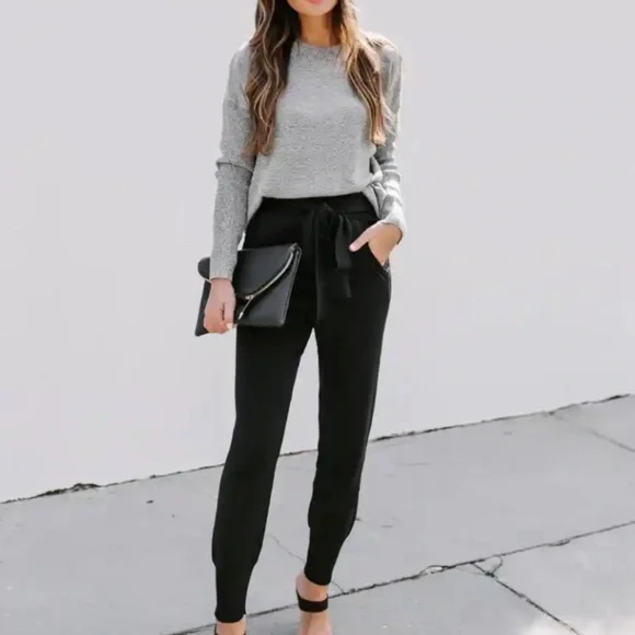 VICI CONFIDENTIAL POCKETED TIE
TROUSERS - BLACK - Picture 7 of 9